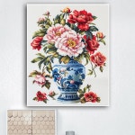 손으로 그린 유화 캔버스 컬러링 서프라이즈 선물 홈 데코 도자기 꽃 1. H6836 : 시므네19호점