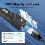 PC 맥북 윈도우 노트북용 USB 3.0 유선 USB to RJ45 타입C to Rj45 랜 이더넷 어댑터 RTL8153 네트워크 카드 10 100 1000Mbps... 