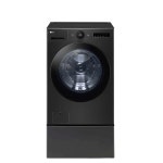 LG 트롬 오브제컬렉션 트윈워시 AI 1등급 드럼 세탁기 25kg 미니위시 4kg 블랙 : solentek