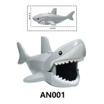 코끼리 악어 상어 동물 호환 브릭 블록 디오라마 굿즈 AN001 AN002 만화 예티 빌딩 액션 캐릭터 피규어 어린이 컬렉션 장난감 : 선셋비치고릴라