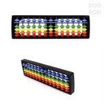 두론샵 주판 13선 무지개색 두뇌발달 컬러주판 튼튼한 PP소재 교구 알록달록 색깔구분 : 두론컴퍼니추천샵