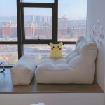 1인용 빈백소파 거실용 편안한 좌식 쇼파 리클라이너 안락의자 편한의자 쇼파베드 : 꾸기의 가게