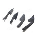 대 앞 범퍼 사이드 핀 스플리터 스포일러 아우디 A6 RS6 13-16 RS7 12-15 카본 트렁크 장식 호환 For 아우디 RS7 : 나나mall