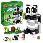 LEGO 마인크래프트 팬더 헤이븐, 움직일 수 있는 장난감 집, 아기 판다 동물 피규어, 아동용 게임 장난감, 만 8세 남아 및 여아용 선물... 