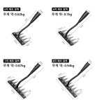 1/1+1 탈부착 가능 농업용 제초 망간강 갈퀴 원예 전용 5치 : 칠호쇼핑몰
