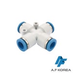 AFKOREA 원터치 일자형 공압 피팅 커넥터 FPZA 04-12 : 에이에프 코리아