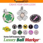 골프 럭셔리 볼마커 첫라운딩준비물 예쁜 티샷 악세사리 모자 드롭 공 : 라두라즈