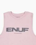 Lovely 이너프 핑크 에디션 여성 민소매크롭티 : ENUF Sports