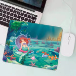 동물 페스 유니콘 캐릭터 게이밍 마우스 장 매트 패드 굿즈 인어 공주 아리엘 게임 XS PC 게이머 데스크탑 장식 소형 사무실 데스크 카펫 러그... 