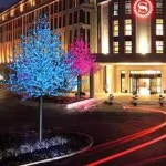 1.5m LED 램프 호텔 나무 야간 조형물 벚꽃조명 야외 장식 빨간색 높이 1.5m 조명 480개 : 이엔스토어00