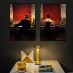 인테리어 액자 북유럽 거실 사진 벽 그림 컬러 추상 심플 부드러운 가구 벽걸이 소파 배경 3개 세트 : 세이프안전