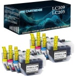 칩 LC209XXLBK LC205XXLC M Y 잉크 카트리지 교체LC209LC205와 Brother MFC-J4320 호환DW J4420DW J4620DW J5520D 2 set : 하우리샵1