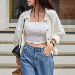 [나크21] (55~99) 컴팩트 루즈핏 크롭 자켓 NK51-JS-8 : NAK21