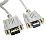PC 컨버터 확장 케이블 DB9 직렬 케이블 9 핀 RS232 수 암 스트레이트 크로스오버 타입 1.5m 익스텐션 케이블 1 개 : 스마트셀렉샵스