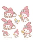마이멜로디 리본 마이 마크 와펜 7pcs : 미미멜로디