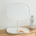 코쿼드 탁상 테이블 거울 215 x 255 mm 화이트 one option : 슈어원상사