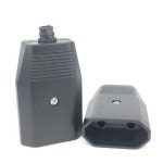 1PCS Rewirable 유럽 전원 코드 CE 남성 플러그 여성 소켓 전기 플러그 산업 빈티지 스타일 Rewire 플러그 250V 16A : 월드몰클래스