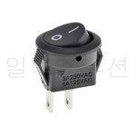 SMRS-101-2C3 BK / I/O 블랙 원형 미니 라커 스위치 : 일렉솔루션EST
