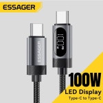 Essager USB C 디지털 디스플레이 케이블 고속 충전 PD 100W 유형 C-iPhone 1615 Xiaomi Huawei Macbook iPad : 월드몰클래스