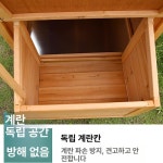 조립식 대형 닭장 2층 철장 농장 가금류 양계장 온실 토끼장 B형-진한 노란색 : 멜로사 컴퍼니