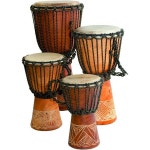 Terre 초급 젬베 드럼 10인치 마호가니 화이트 고트스킨 : 이그니틱스