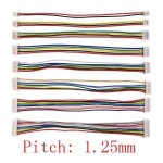 DIY Jst-gh1.25 와이어 케이블 커넥터 JST 2 3 4 5 6 7 8 9 10 핀 전자 라인 이중 연결 단자 플러그 28AWG 10cm 5 개 : 글로벌코너샵