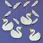 백조 모빌 세트 어린이집 유치원 카페 초등학교 천장장식 봄 여름 가을 겨울 : 라엘스마트툴