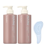 힐링버드 리바이브 단백질 샴푸 500ml 2개 헤어브러쉬 : 라운엠