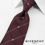 지방시 GIVENCHY 로고 레터링 명품넥타이 클래식 체크 넥타이 J5912-005 버건디 : 아비스몰