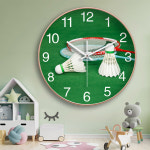 스포츠 탁구 코트 원형 아날로그 벽 시계 걸이 이사선물 : 착한구대투