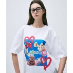 널디 NERDY 셀피 네로 반팔 티셔츠 화이트 PNEU25ST110001 305012 : PICKERS