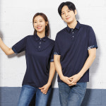 유니보스 T-53 춘하 배색 포인트 냉감 반팔 티셔츠 : 지오패션