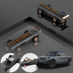 글래디에이터(JT)(20~) 차량용 클래식카 주차번호판 블랙 1개 : 대원카