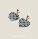 [A.Bell] HEART BLUE ER /블루 하트 귀걸이 : ABell 에이벨