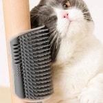 고양이 그루밍브러쉬 벽부착 죽은털 엉킨털 제거기 : 트레스몰