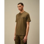 CP컴퍼니 씨피컴퍼니 25 301 Jersey Front-Back Logo T-Shirt 18CMTS139A 005100W 683 저지 프론트-백 로고 반팔 티셔츠 남성 반팔티... 