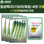 산들마켓  일성백다다기오이 씨앗 50립 백다다기 오이씨 종자 3개+랜덤씨앗1개 증정 : 산들마켓샵