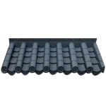 플라스틱 기와지붕 110x30 한옥인테리어 기왓장 담장 타일장식 기와장 처마 조립식 용마루 통합형 110x30 : 마루 직구