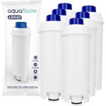Aquaflowow 커피 머신 정수 필터 교체 드롱기 DLSC002 SER3017 ECAM ESAM ETAM 6개 팩 : 다차자조