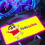 크레용 신짱 짱구 맹구 신형만 흰둥이 마우스 장 패드 매트 굿즈 Crayon S-ShinS-c-hans RGB PC 게이머 키보드 LED 빛나는 고무 게이밍... 
