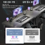 2인용 컴퓨터 책상 인용 데스크 게이밍 방 2000 다윈 화이트 조립식 학생 누마 선반 : 몬테로이
