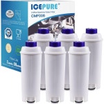 드롱기 DLSC002 SER3017 호환 ICEPURE 커피 필터 6개 팩 : 다차자조