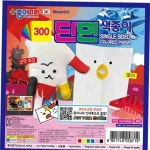 단면 색종이 6색 6매 15x15cm 50p 종이접기재료 유치원종이접기 : 단트비올