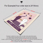 일러스트 포스터 굿즈 연인 러 문 및 프린트 레트로 고양이 벽 아트 캔버스 페인팅 북유럽 어린이 침실 홈 장식 재미있는 그림 : 군마하루상회