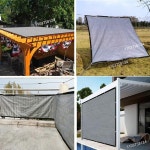 실외용 햇빛차광막 야외 그늘막 그로밋이있는 차양 그물 전망대 그늘 천 75-80 커버에 적합 파티오 데크 정원 베란다 : 해피펀마켓