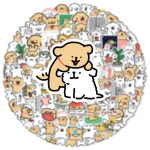 네모바지 스폰지밥 다람이 징징이 집게사장 캐리어 노트북 꾸미기 스티커 굿즈 100PCS 책에 만화 라인 개 귀여운 DIY 어린이 장난감 수하물... 