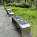 스테인리스 스틸 벤치 야외용 부식 방지 카페 테라스 의자 야외 공원 버스정류장 : 더파모스