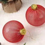 UZ 어린이집용품 트리오너먼트세트 크리스마스용품 따뜻한크리스마스 장식볼 2p세트 : 우주모아몰