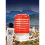 경보등 출차주의 주차장 형광 출구 입구 경고 사이렌 녹색 +  220V + 나사 바닥 : 트루해외직구