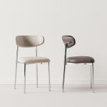 등받이 식탁의자 가죽 디자인 인테리어 카페 의자 : 마전동상회